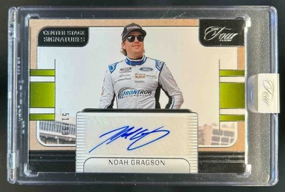 2025 Panini Turn Four NASCAR Noah Gragson Center Stage Signatures Auto #/99 - Image 1 of 2