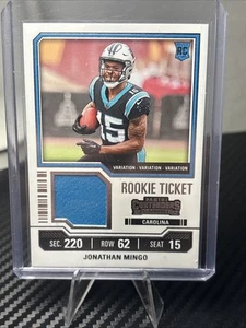 Boleto de novato NFL Contenders 2023 #TS19V Jonathan Mingo Rc ¡Variación Carolina!! - Imagen 1 de 1