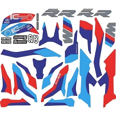 Sticker Protect Kit For BMW S1000RR M1000RR 19-22 S 1000 RR Body Fairing Decal - Image 1 of 4