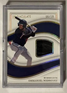2023 Immaculate Collection Emmanuel Rodriguez MP-ER Material Prime Relic #6/10 - Bild 1 von 3