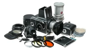 Hasselblad 500C film camera Zeiss Planar 1:2.8 f=80mm lenses filter - Picture 1 of 12