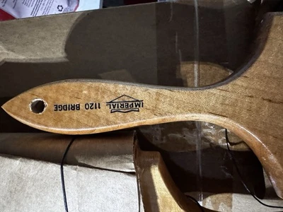 Vintage New Leather And Wood Handle 4” Imperial Paintbrush Possible Horse Hair