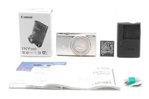 [Almost Unused] Canon PowerShot ELPH 360 IXY 650 Compact Digital Camera Silver - Picture 1 of 24