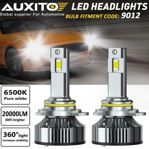 Kit de conversión de bombillas de haz alto/bajo AUXITO 9012 LED 20000LM 6000K blanco - Imagen 1 de 13