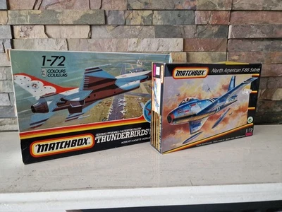 Matchbox : North American F-86 Sabre & F-16 Thunderbirds 1:72 Plastic Model Kit. - Image 1 of 2