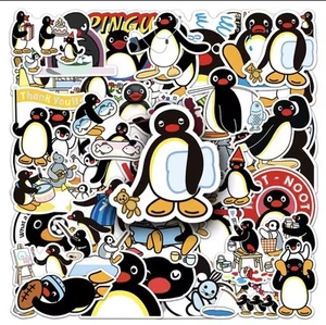 50 x super süße Pingu Aufkleber - matte Oberfläche - gute Größe - Bild 1 von 5