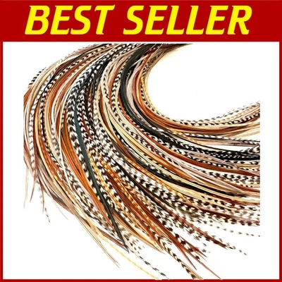 Vibrant Feather Extensions - Easy Installation - Image 1 of 4