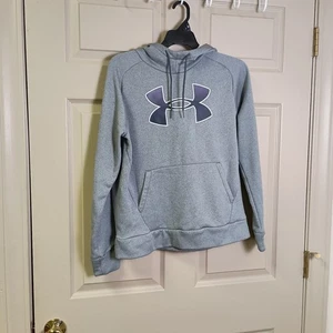 Sudadera con Capucha Under Armour Juvenil Talla Pequeña Gris Pullover Manga Larga - Imagen 1 de 4