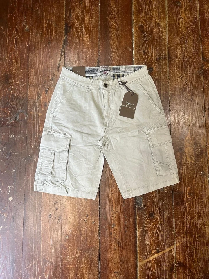 Bermuda Cargo Shorts R66 Combat Sand Beige Cream Sabbia Taglia 52 - Imagen 1 de 4