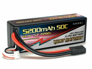 VANT 3S 5200mAh 50C Lipo Battery FITS TRAXXAS HARDCASE RUSTLER SLASH STAMPEDE - Picture 1 of 1