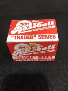 1981 Topps Traded Complete Factory Set 132 Cards Rare🔥Valenzuela & Raines RC - Picture 1 of 5