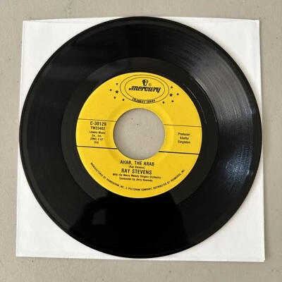 Ray Stevens Ahab, The Arab/Harry The Hairy Ape 45rpm 7" Tested EX - Image 1 of 2