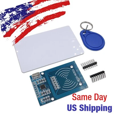 BRAIN WIRE RFID Card Reader/Writer Module MFRC-522 RC-522 13.56MHz/125KHz Arduino Kit USA!