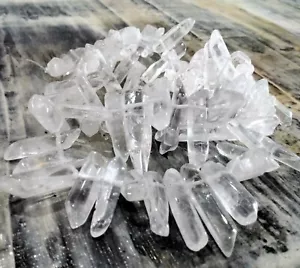 Natural Quartz Crystal's, (nuggets) 10-36x4-10x4-10mm, Approx55- 70pce. - Bild 1 von 2