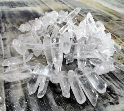 Natural Quartz Crystal's, (nuggets) 10-36x4-10x4-10mm, Approx 50 pce. - Image 1 of 2
