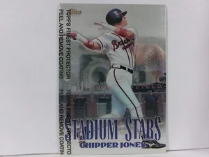 1998 Topps Finest Stadium Stars Chipper Jones #SS8 HOF - Picture 1 of 2