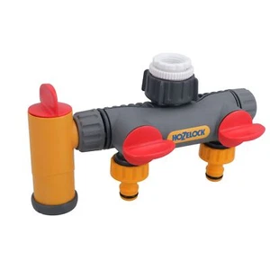 Hozelock 3 Way Tap Multi Hose Pipe Connector Adapter Watering Garden Yard - Picture 1 of 6
