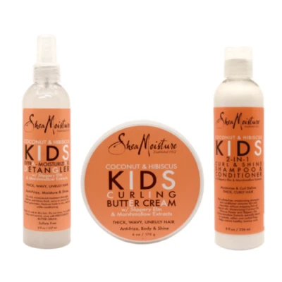 SHEA MOISTURE Shea Feuchtigkeit Kokosnuss & Hibiskus Kinderprodukte Vollsortiment UK-Verkäufer