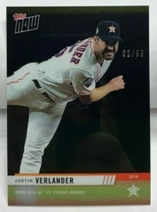 Justin Verlander 2019 Topps Jetzt Chrom Zukunft Award Gewinner #JV10 Al Cy Jung - Bild 1 von 2
