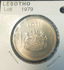 1979 Lesotho 1 Loti Copper-Nickel Coin BU