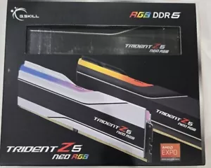 G.SKILL Z5 RGB DDR5 RAM 64GB (2x32GB) DDR5-6000, F5-6000J3040G32GX2-TZ5NR - Picture 1 of 3