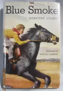 1953 BLUE SMOKE by DOROTHY LYONS, 1st Edition, Dust Cover, Signed w/ Inscription - Picture 1 of 12