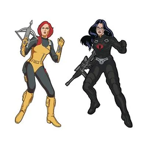 G.I. Juego de prendedores retro Joe Scarlett x Baroness - Imagen 1 de 1