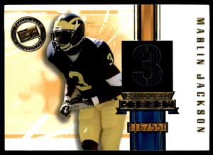 2005 Press Pass SE Game Used Jerseys Gold #JCMJ Marlin Jackson /550