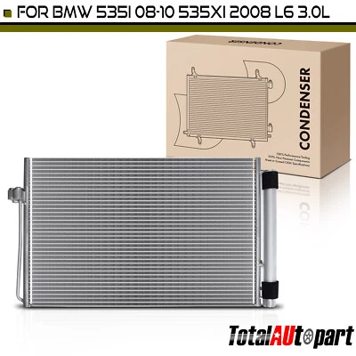 Condensador de CA con receptor secador para BMW 535i E3 08-10 535xi 535i xDrive 3,0 L Foto 1 de 4