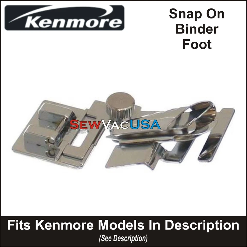 KENMORE Metal Binder Foot Fits All Models With Snap On Shank See Description - Image 1 of 1