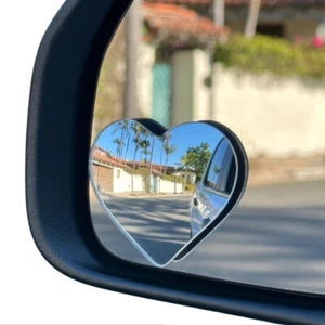 Heart Shape Car Frameless Blind Spots Rear View Auxiliary Mirrors Universal - Bild 1 von 10