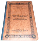 May 1914 Westinghouse Codes Of Tests Brake Apparatus Manual