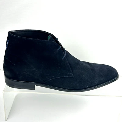 Paul Smith Hombres Talla (10 EE. UU.) 9 Reino Unido (43 UE) Drummond Negro Chukka Botas Gamuza Zapatos Foto 1 de 4
