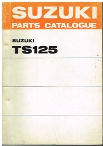 SUZUKI TS125 ( A J K L M R ) ORIGINAL 1975 FACTORY ILLUSTRATED PARTS CATALOGUE - Picture 1 of 1