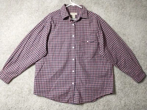 Eddie Bauer Shirt Womens Extra Large Red Blue Check Button Up Ladies - Picture 1 of 10