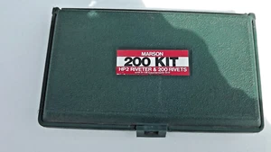 Vintage Marson Klik Fast No. 200 Kit HP-2 Riveter and Rivets with Case - Picture 1 of 6