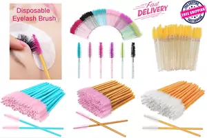 300 Pcs Disposable Mascara Wands Brushes Extensions Eye Lash Wand Makeup Tool - Picture 1 of 45