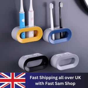 Adhesive Wall Mounted Electric Toothbrush Holder Stand Rack Bathroom Organizer - Picture 1 of 8