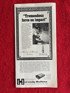 Vintage 1976 Print Ad Hornady Bullets .303 Caliber Buck Shot Stanley Stabno - Bild 1 von 7