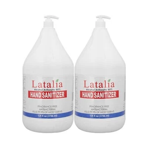 Latalia Hand Sanitizer 1 GALLON Refill - 128 Fl. Oz, 3786 ml, Unscented 2PACK - Picture 1 of 6