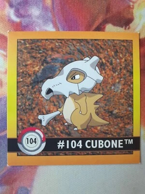 Cubone #104 1999 Pokemon Artbox Sticker Lightly Played - Image 1 of 2