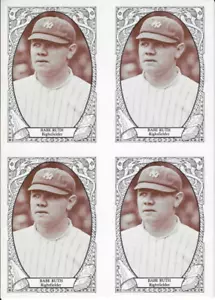 d1948 NEW YORK YANKEES - BABE RUTH - Postcard - Hempstead, NY - Parsippany, NJ - Picture 1 of 2