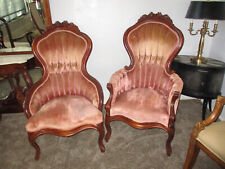 Kimball Victorian His And Hers Pink Chairs