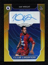 2019-20 Prizm Premier League Club Legends Signatures Gold /10 Ian Wright Auto