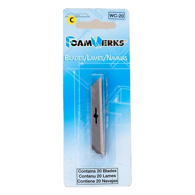 FoamWerks WC-20 cuchillas de repuesto 20PK, estilo C Foto 1 de 2