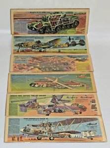 VINTAGE EAGLE COMIC CUTAWAYS X 13 AIRCRAFT HELICOPTERS TANK c1960 - Picture 1 of 8