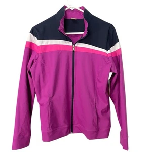 Made For Life Women’s Jacket Size Large Purple Blue Golf Outdoors Athletic - Picture 1 of 11