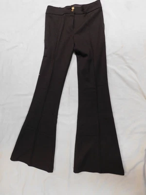 Pantalones Vintage BOBBIE BROOKS Marrón Poli Algodón Tejido W 28" X I 33" BELL BOTTOMS Foto 1 de 4