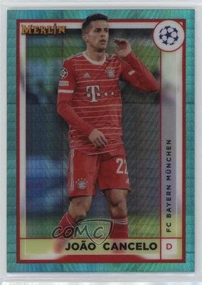 2022 Topps Merlin UEFA Club Competitions Aqua Prism Refractor Joao Cancelo João - Image 1 of 2