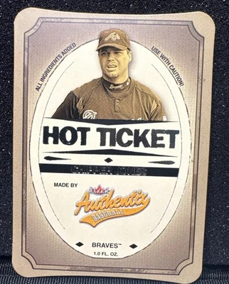 Fleer Authentix Hot Ticket Chipper Jones 2005 #10HT Foto 1 de 2